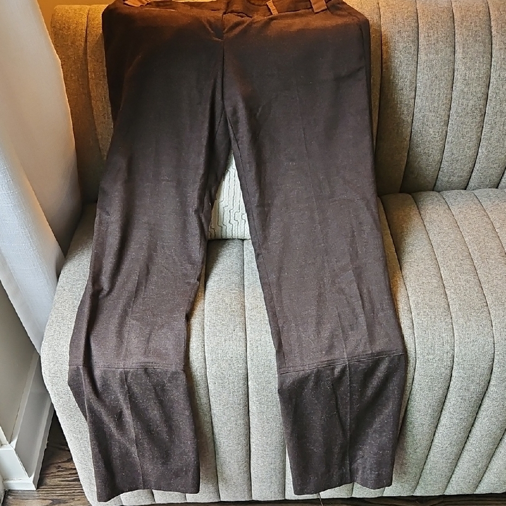 How And Wen Womens Brown Wool Pants Size 10